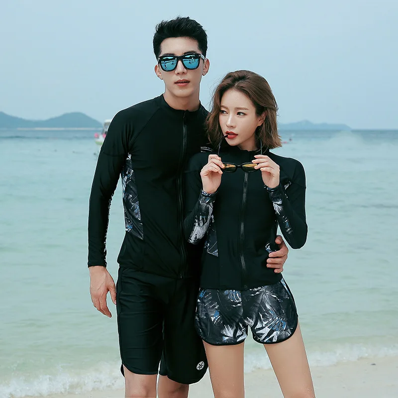 New Quick-drying Wetsuit Split Long-sleeved Trousers Swimsuit Suit Sunscreen Men and Women Couple Snorkeling Suit Traje De Buceo