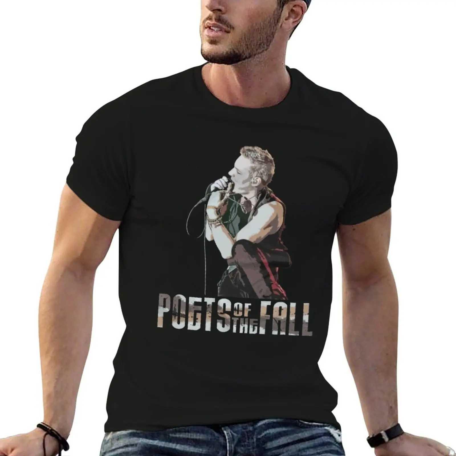 

Poets Of The Fall Marko Saaresto T-Shirt t shirts designer t shirts for man cotton soft T-Shirt
