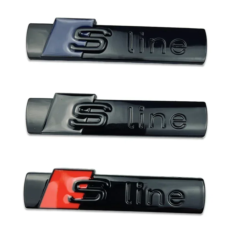 لأودي 7.2 سنتيمتر سيارة معدنية شارة تجديد شعار Sline A6 A3 A4 A5 A8 S3 S4 S5 S6 S7 S8 SQ5 SQ7 Q5 Q7 Q8 RS3 RS4 RS5 ثلاثية الأبعاد ملصق #2