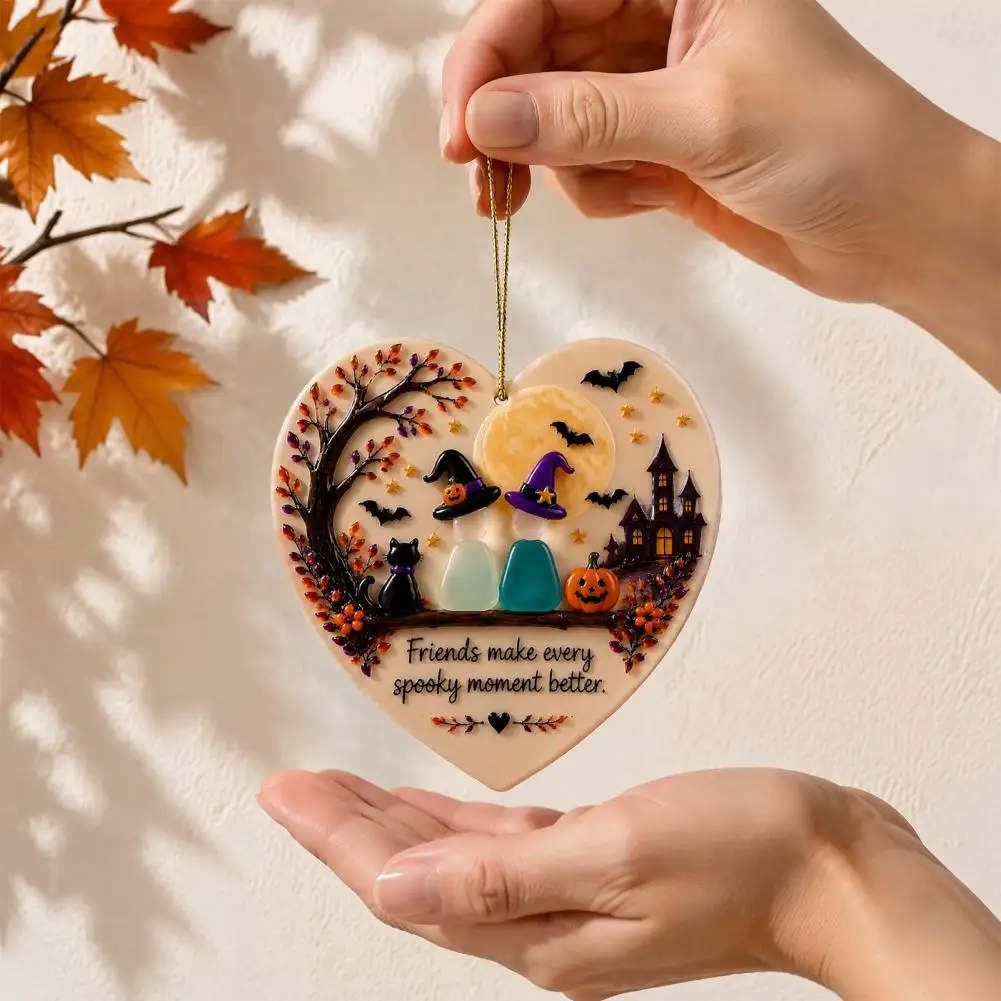 Friendship Gifts for Friends Durable Plastic Heart Decor Heart-shaped Sea Glass Ornament Friendship Keepsake Pendant for Women