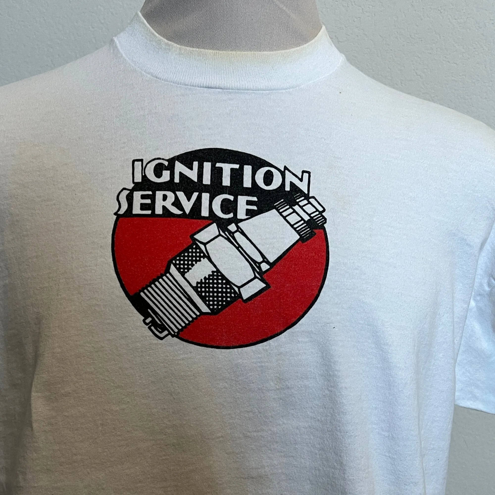 Vintage 90's Ignition Service T Shirt Size L