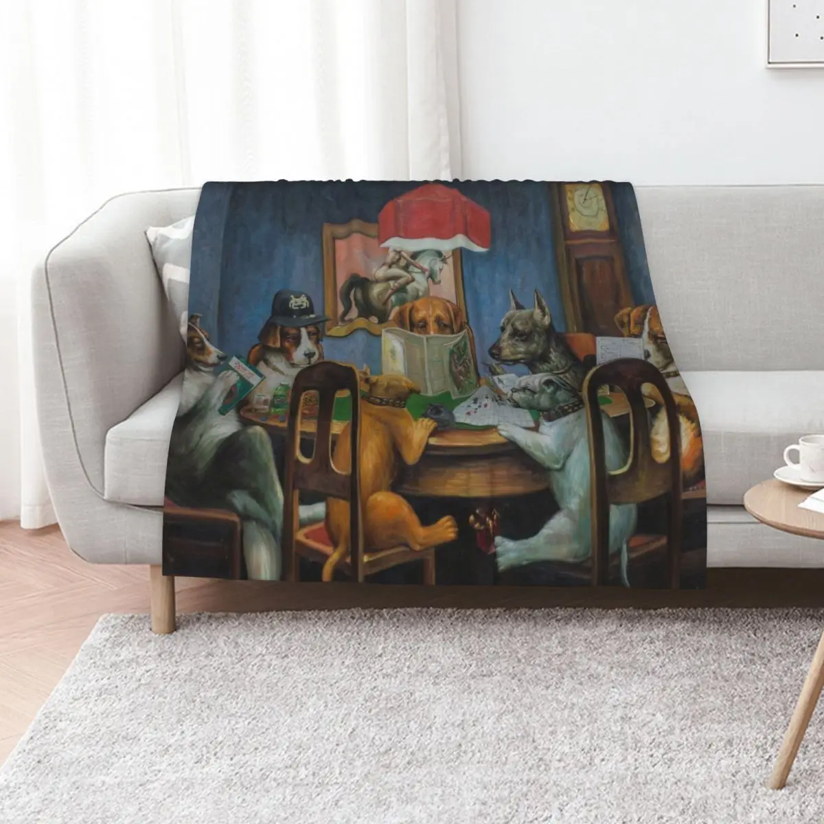 Dogs Playing D&D Throw Blanket For Baby Comforter christmas decoration Thin Decoratives Luxury Throw Blankets