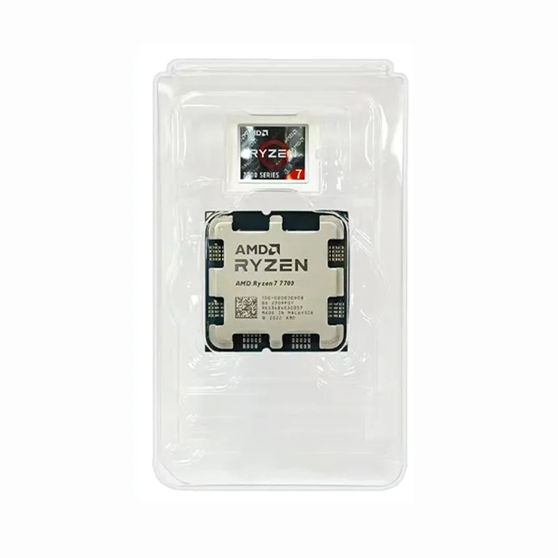 AMD Ryzen 7 7700 AMD R7 7700 CPU 8-Core 16-Thread 5,3 GHz 40 MB Game Cache entsperrte Desktop-Prozessor Sockel AM5 Gaming CPU