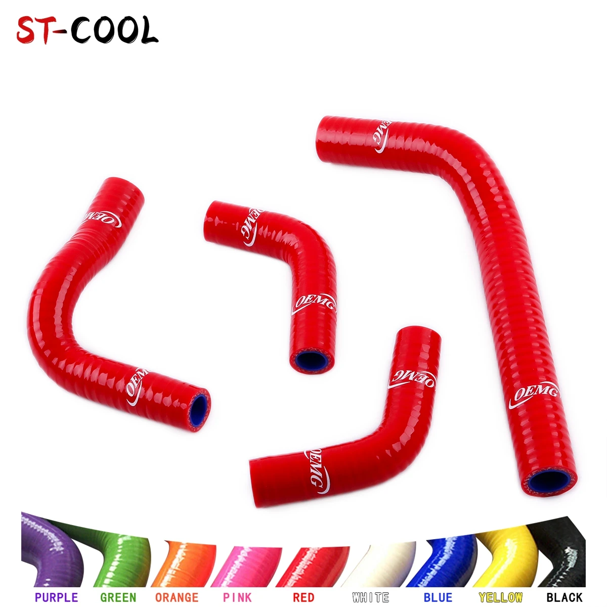 

For Honda CRF 250R CRF250R 2004-2009 CRF 250 X CRF250X 2005 2006 2007 2008 Radiator Silicone Hoses Tube Pipe Kit 4Pcs 10 Colors