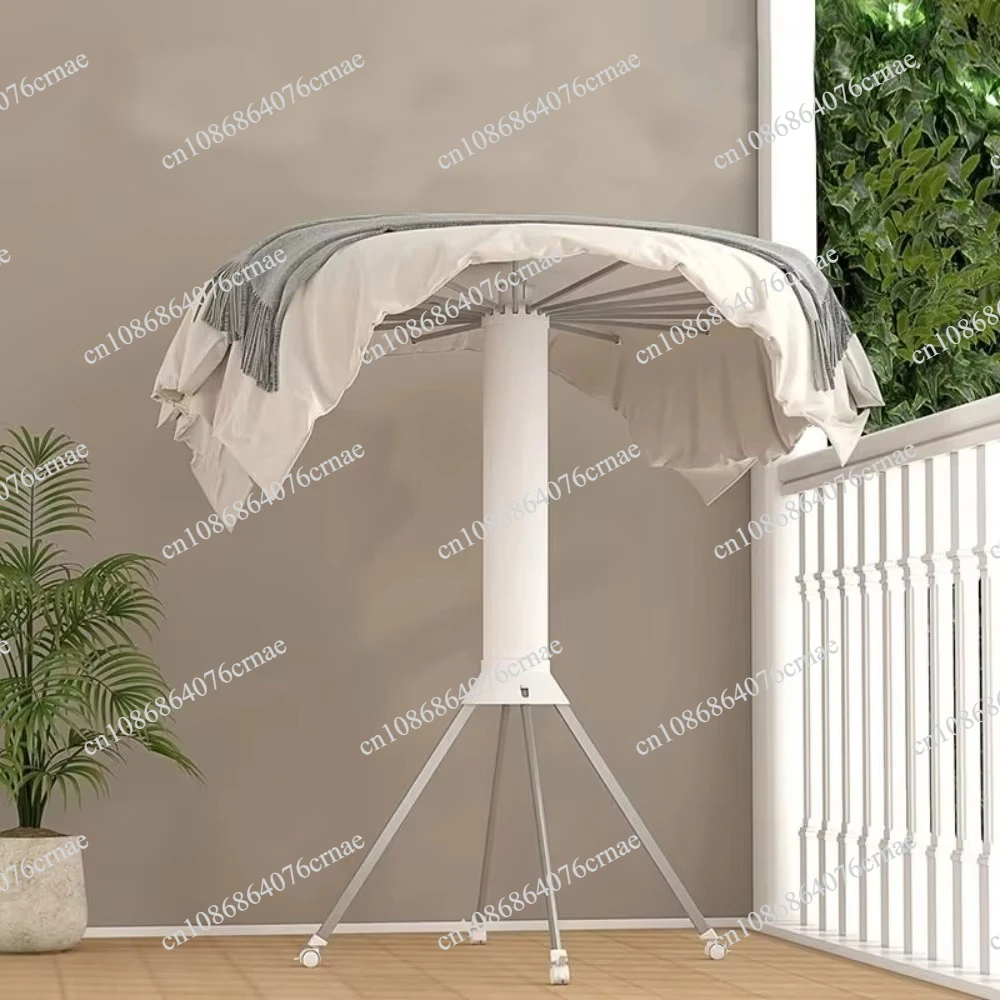 Super Hot 4-Leg Foldable Laundry Tripod Hanger with Wheels Octopus Hanger with Rotating Bracket Hanger