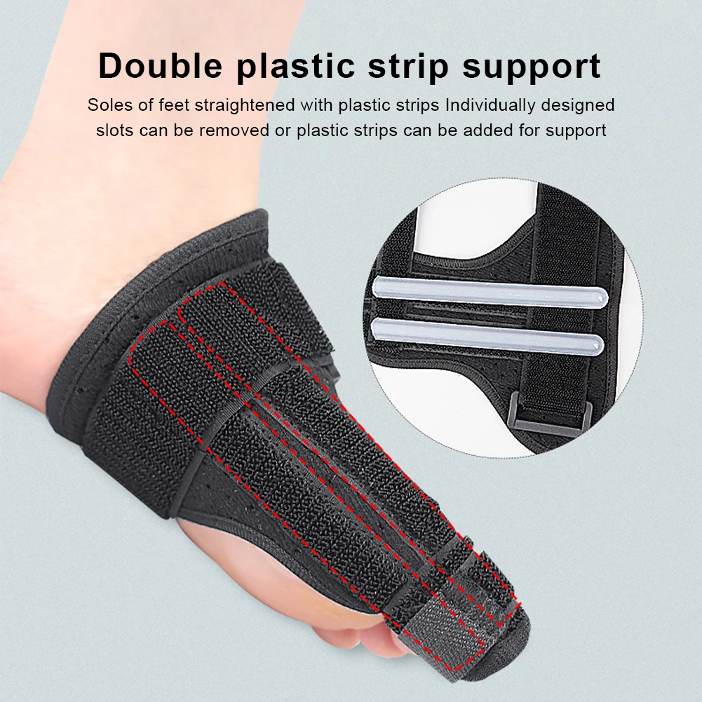 Bunion Corrector Bunion Splint Verstellbarer Big Toe Straightener Atmungsaktive Hallux Valgus Orthese Corrector für Männer Frauen