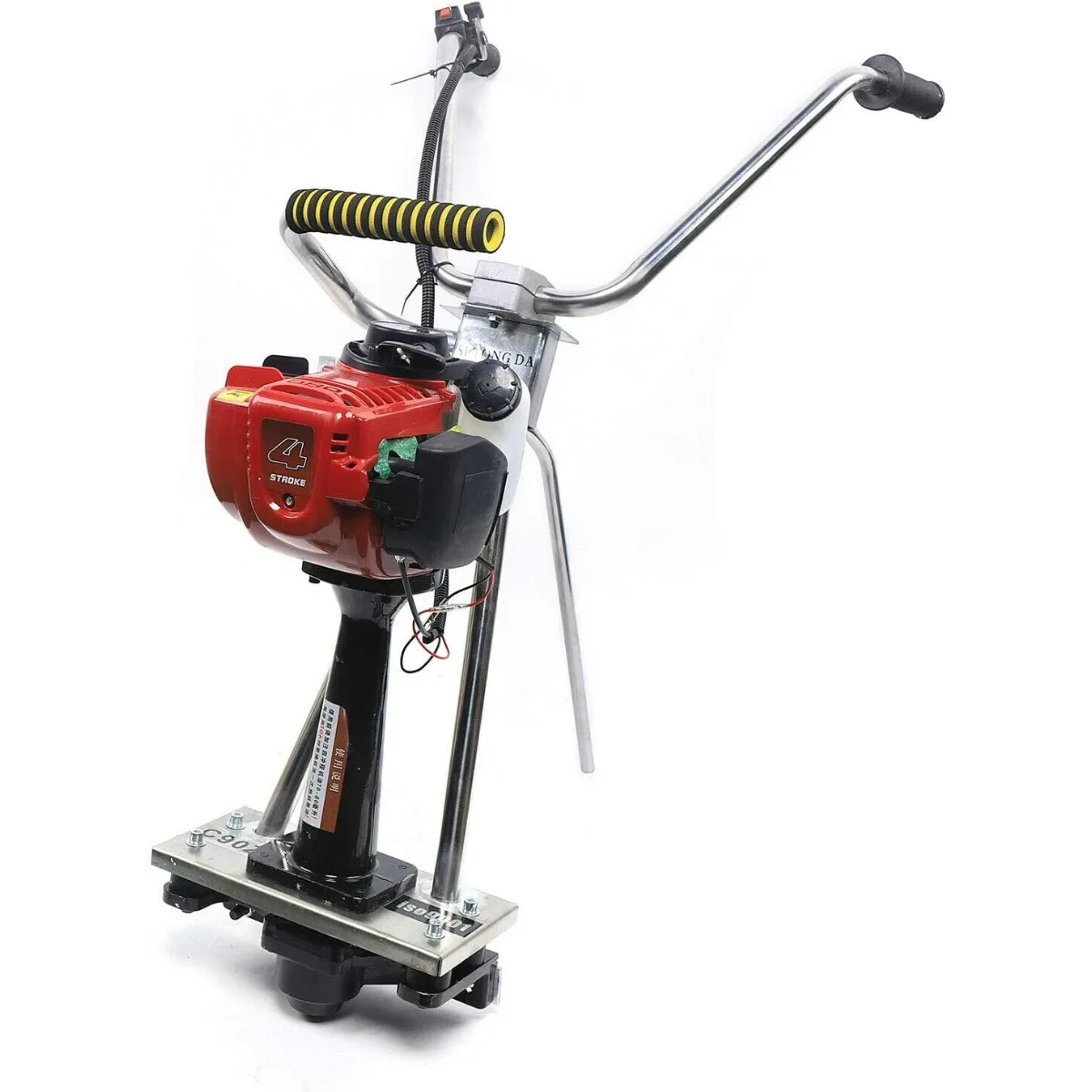 Máquina Vibradora de Concreto de 4 Tiempos y 35.8 cc, Vibrador de Cemento para Concreto, Vibrador de Cemento para Enrasado Húmedo de Concreto a Gasolina