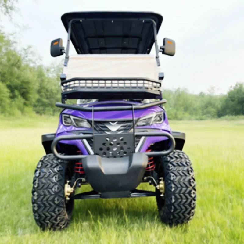 4WD Off-Road Lifted Electric Golf Adult Vehicle Car Utility Hunting Electric Golf Cart 14-Inch Off-Road Tires Aluminum Wheels