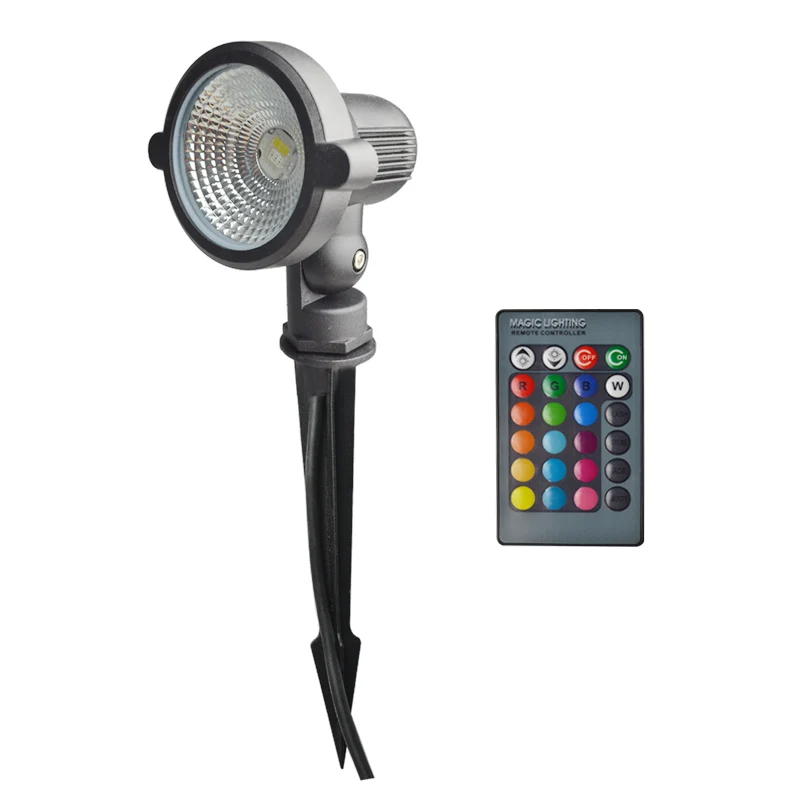 

HOTOOK 10W RGBW LED Landscape Lights With Remote AC85~265V IP65 Waterproof LED Garden Lights