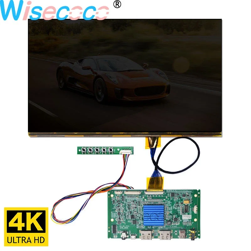 

12.5 Inch 3840×2160 UHD 352PPI LCD Screen 4K No Backlight Display 40 Pins EDP MINI DP Driver Board for 3D Printer