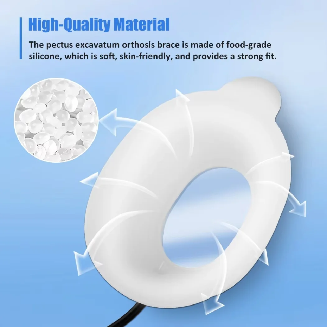 Pectus Excavatum Orthosis Brace Pectus Excavatum Vacuum Bell Sternal Depression Support Thoracic Depression Brace Sunken Sternum