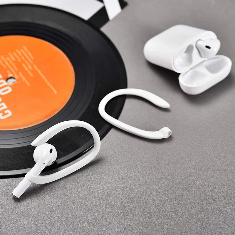 1 paio di ganci per auricolari protettivi morbidi in Silicone TPU Anti-perso gancio per l'orecchio supporto per auricolari per AirPods Pro/3/2/1 (AirPods non inclusi)