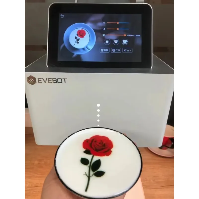 STLF JW 이브봇 잉크젯 프린터 셀피 아트 커피 프린터 라떼 3D 푸드 DIY 케이크 비스킷 마카롱 호텔 상업용 자동