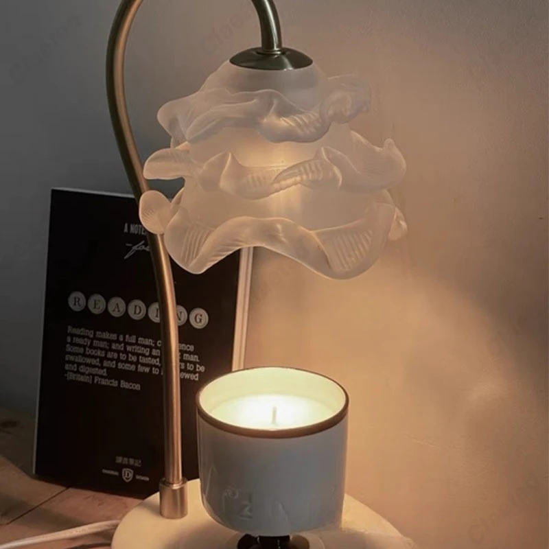 Creative Retro American Scented Candle Table Lamp Dimmable Bedroom Romantic Fragrance Lighting Lamps