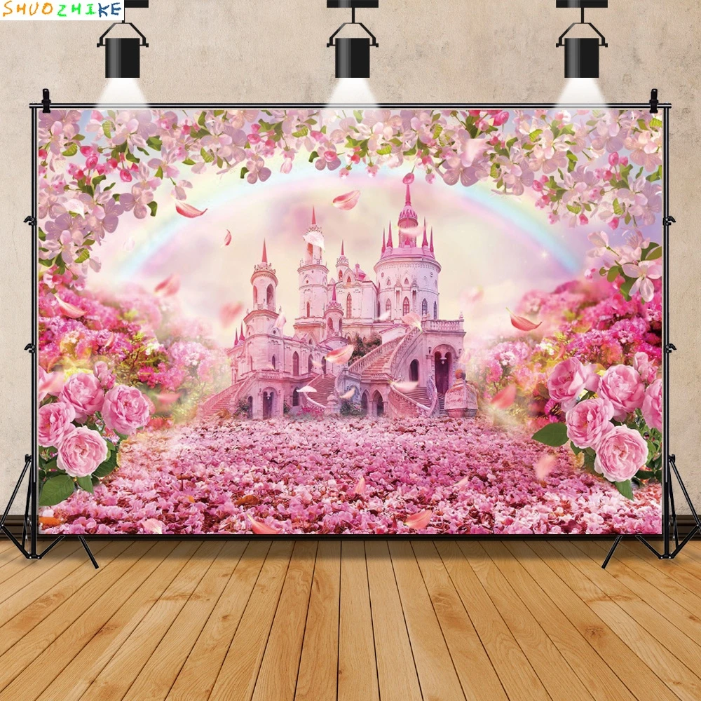 Verträumter märchenhafter Garten-Hintergrund, Frühlingswald, Wald, Baumloch, Babyparty, Geburtstagsfeier, Porträtfotografie-Hintergrund