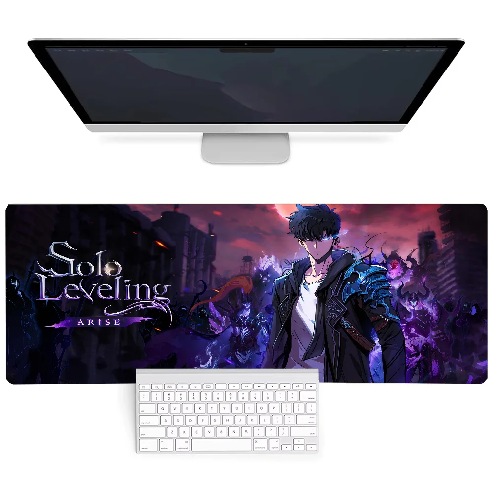 1pc Hot Blood Anime Solo Leveling Non-slip Mouse Pad Suitable For Office Computers Laptops E-sports Game Desk Mats XXL Keyboard