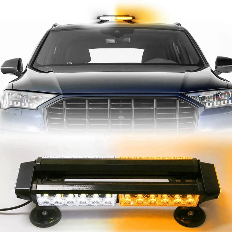 LED Strobe Flashing Light Bar,30 LED High Intensity Emergency Warning Lighting Bar For Car Trailer Roof