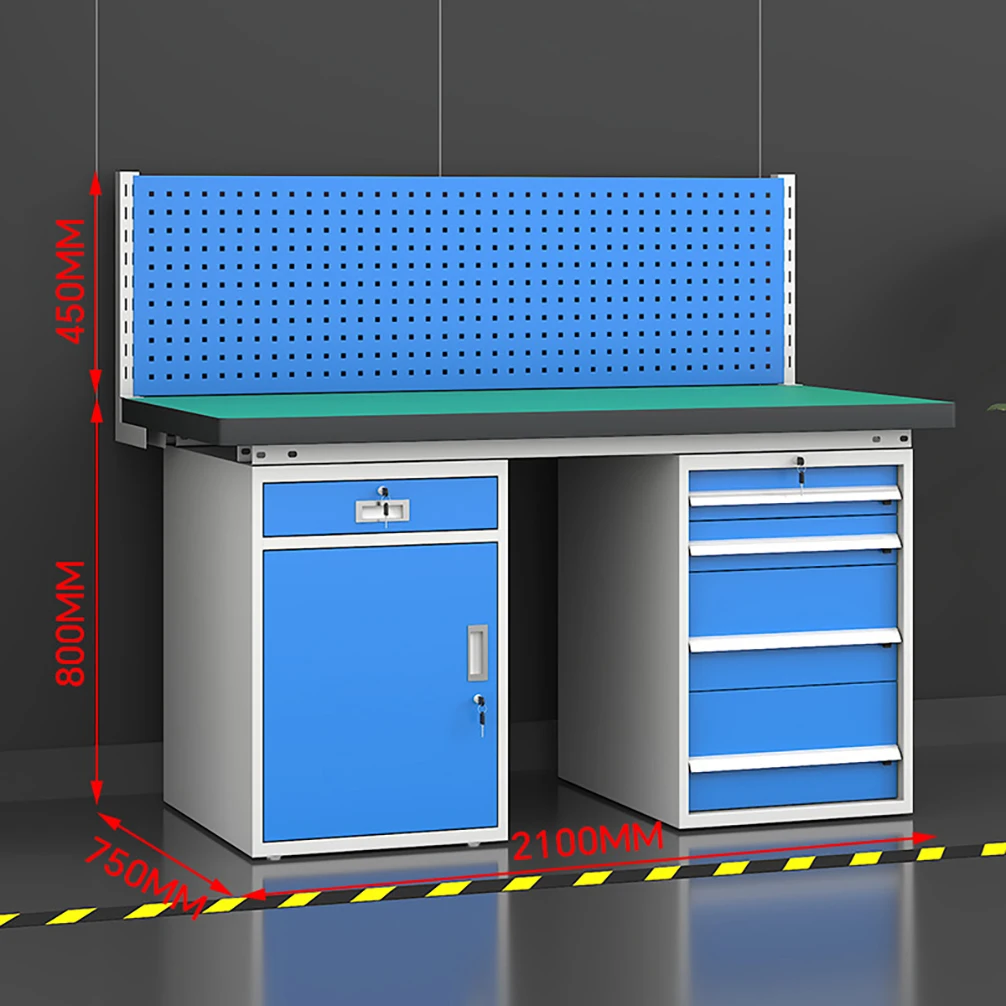 Customized Workbench Garage Workshop Use Heavy Duty Steel Workbench Cabinet Benches Stainless OEM/ODM Supported