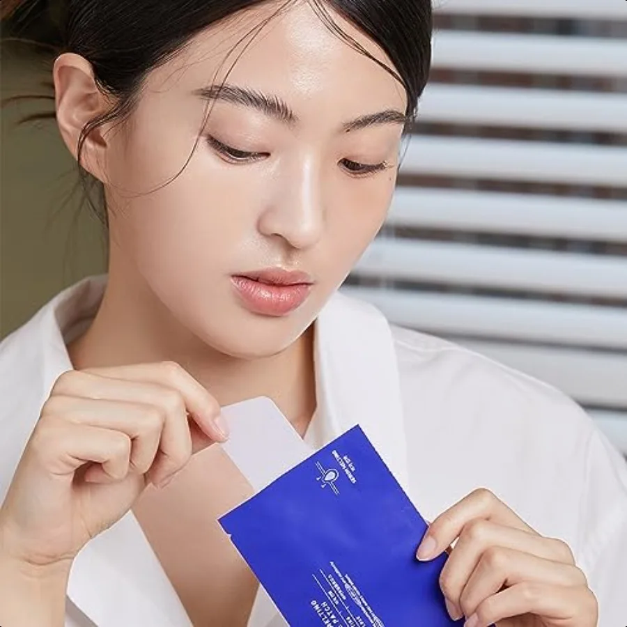Mediheal Patch pour le nez transparent pour fusion des points noirs, paquet de 4, feuilles de fusion et apaisantes des pores en 3 étapes, outil pour enlever les points noirs inclus