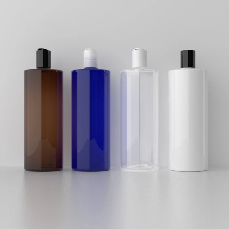 500ml Refillable Empty Bottles Toner Liquid Dispenser For Lotion Cosmetic Container Flat Shoulder Travel Plastic Bottle