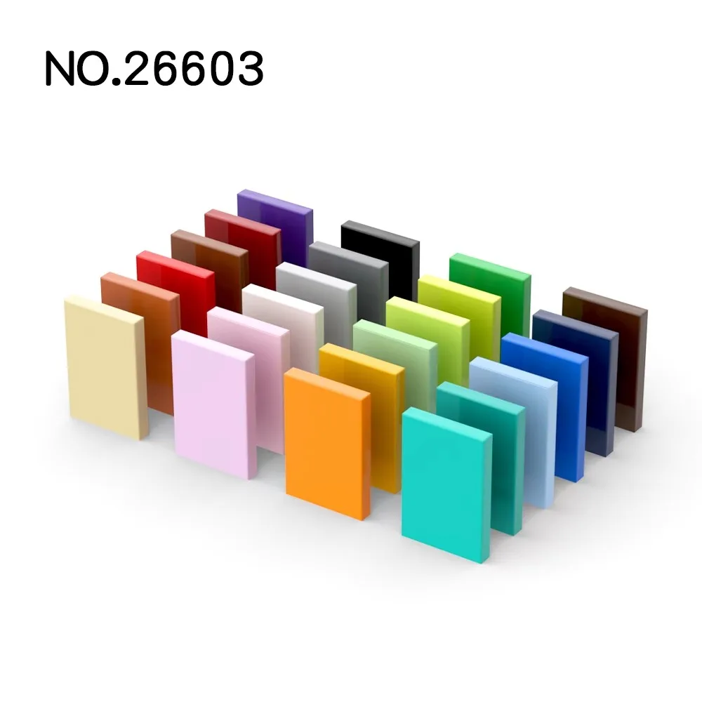 20Pcs MOC Compatible Assembles Particles 26603 Tile 2 x 3 Building Blocks Parts DIY Educational Tech Parts Creativity Brain Game