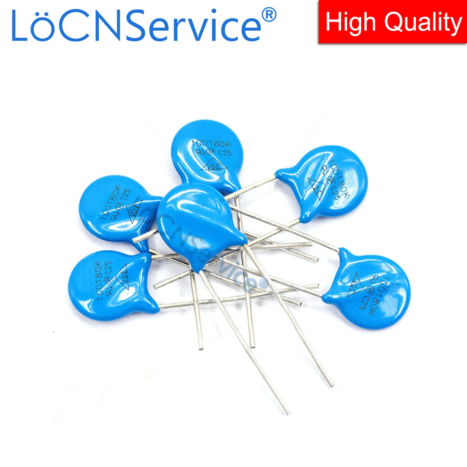 Locnservice 10mm 500 pces 10% 10d391k 390v 10d431k 430v óxido de metal varistor resistor piezoresistor alta qualidade