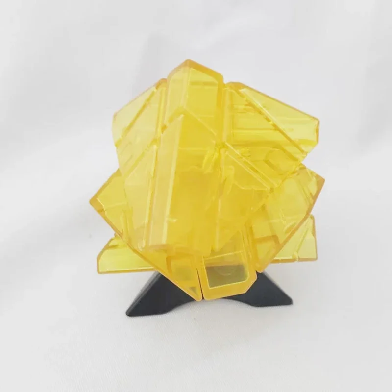 Ghost Irregular Magic Cube Skewed Twist Puzzle Intelligence Toys Black Yellow Puzzle Cube Adult Kids Educational Toy Birthday