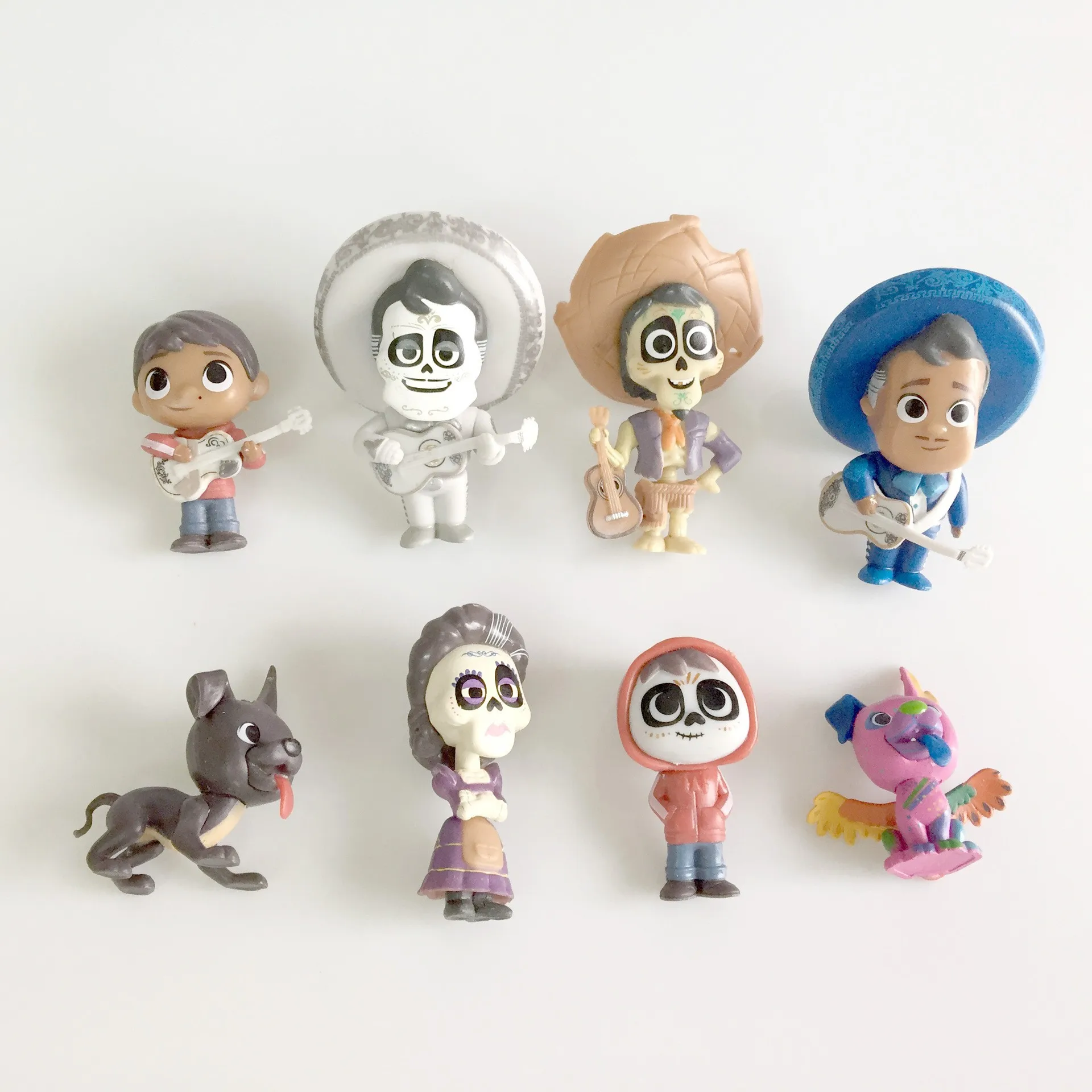 8 Pieces / Set COCO Cartoon Movie Action Figure Vinyl Figurine Collection Model Doll Toys