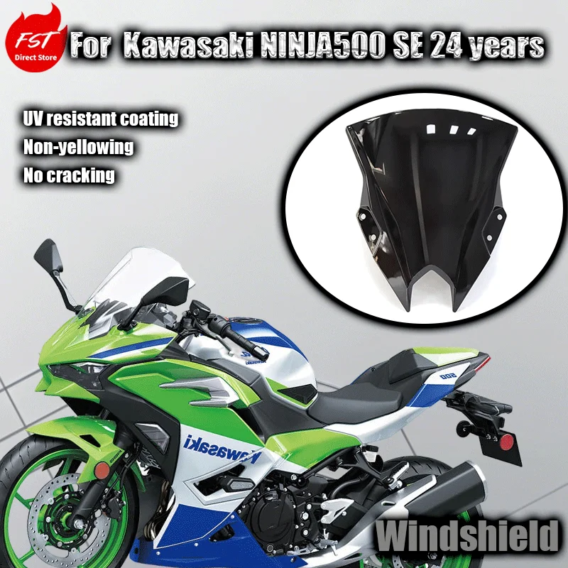 For Suitable for 24-year-old Kawasaki NINJA500 SE original factory-installed windshield diffuser and windshield mirror