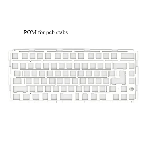 Meletrix Zoom75 Mechanical Keyboard FR4 Plate for PCB Screw in Stabilizer or Plate Mount Stabilizer