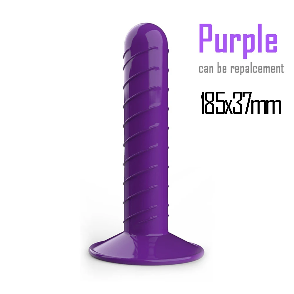 Soft Anus Plug Realistic Enorme Female TPR Penis Head Strap On Dildos Replacement Anal Sex Toys