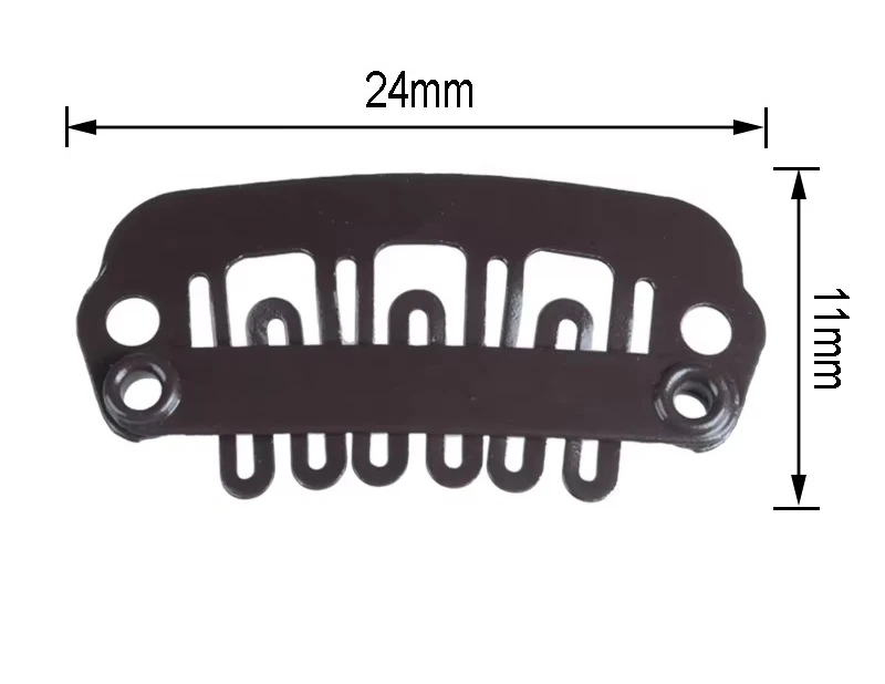 24mm Metal Snap Wig Clips U-Shaped Professional Tool for Hair Extensions