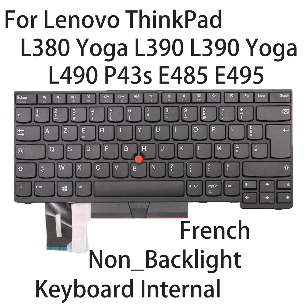 

Новинка для Lenovo L380 Yoga L390 L390 Yoga L490 P43s E485 E495 Клавиатура для ноутбука с французской неподсветкой 01YP491 01YP251 01YP331 01YP411
