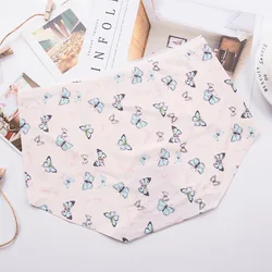 Japanese Ice Silk Seamless Printed Mid-waist Underwear Women's Plus Size One Piece Breathable Cotton Crotch Cartoon Underwear