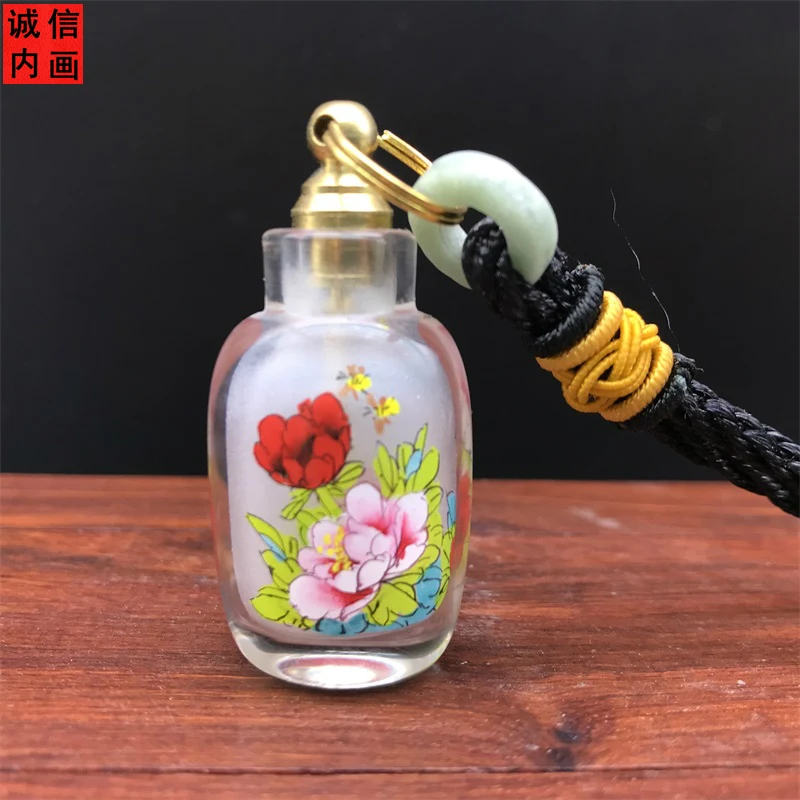 Promotion Hengshui Integrity Inner Painting Snuff Bottle Pure Handmade Special Craft Gift Small Dot Thumb Mini Bottle