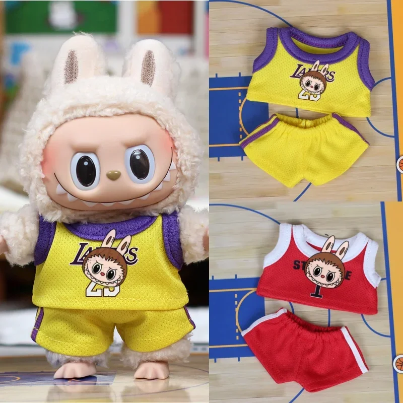 Labubu Only Sells 17cm First and Second Generation Labubus Monster Doll Basketball Clothing Accessories Handmade Doll Clothes