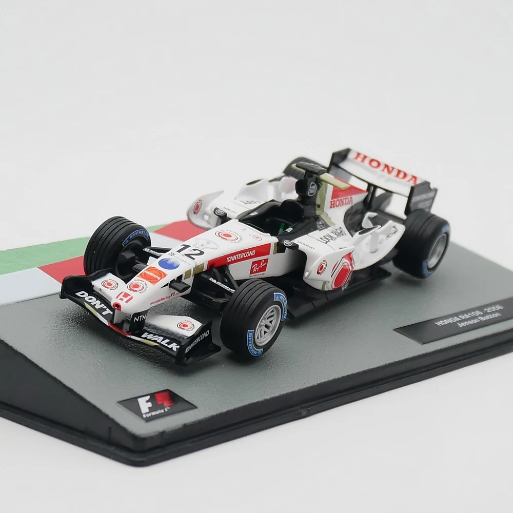 Ixo 1:43 Honda RA106 2006 Jenson Button Racing Diecast Car Model Metal Toy Vehicle