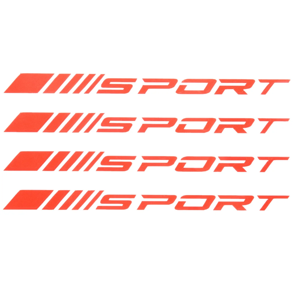 Sport Decal Sticker Wheels Rims Racing Car Sticker Self Adhesive Car Door Rims Wheel Hub Decal Accessories 4PCS , Red