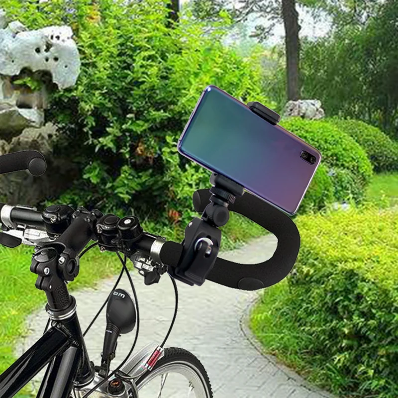 Bike Motorcycle Phone Clip Rotated 360 ° Adjustable Safe And Comfortable Compatible With Apple And Android Phones