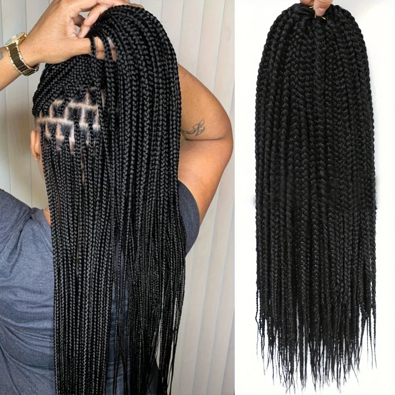 European and American synthetic fiber Senegalese Twist Hair hand-twisted three-strand braid crochet wig extensions