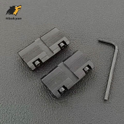 2pcs 11mm to Weaver/Picatinny Adapter - Dovetail to 7/8″ & 20mm Rail for Rifle Scope Mounting (Tactical)