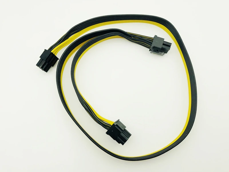 

10 шт. модульный блок питания PCI e Molex 6pin к 2 PCI-e 8 pin 6 + 2pin PCI Express, внутренний разветвитель, ленточный кабель для майнинга