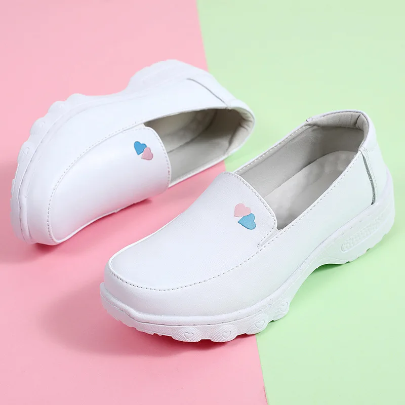 Buty pielęgniarskie dla kobiet jesienią i zimą, oddychająca miękka podeszwy, antypoślizgowe grube podeszwy, medyczne buty robocze, handel zagraniczny