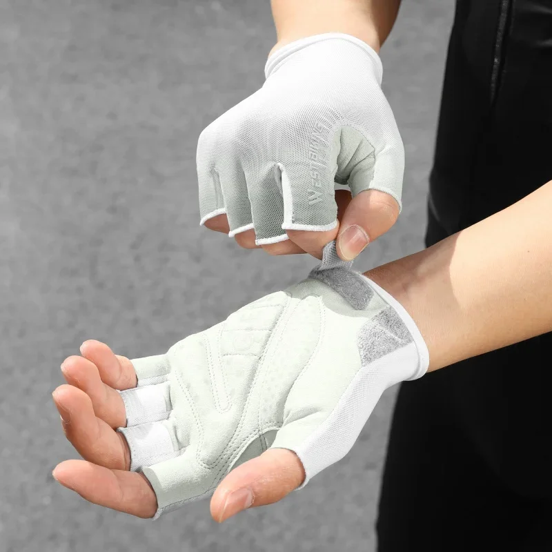 WEST BIKING Half Finger Cycling Gloves Anti-slip Silicone Shock Absorbing Breathable Quick Dry Bike Gloves Summer Outdoor Sports