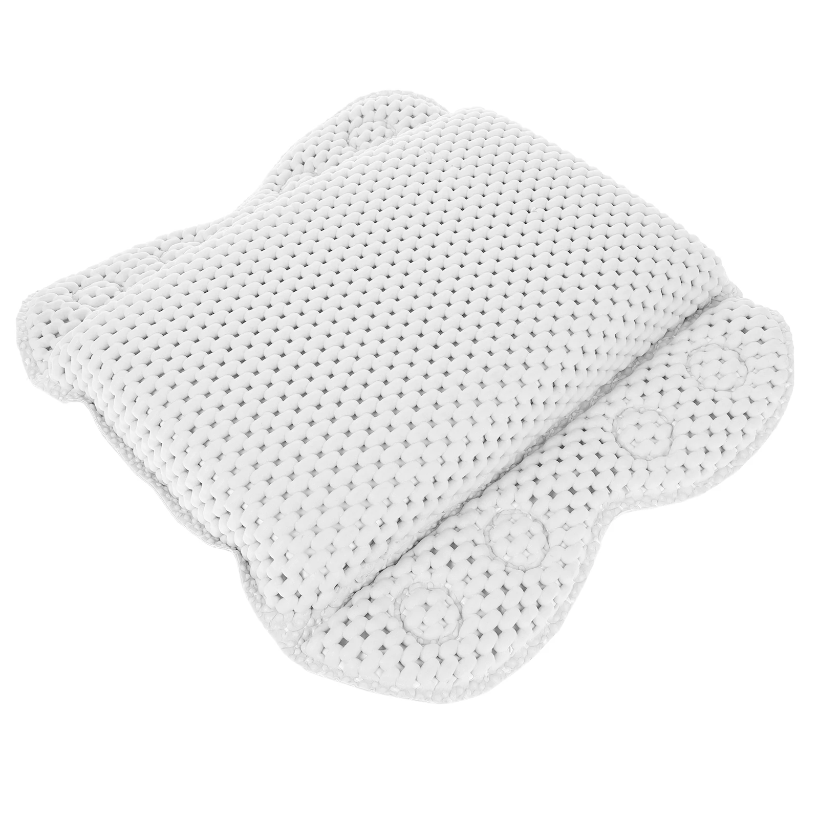 

PVC Bath Pillow with Suction Cups for Spa Hotel Comfort Neck Back Support Easy Clean Soft Breathing Bath Tub Accessories