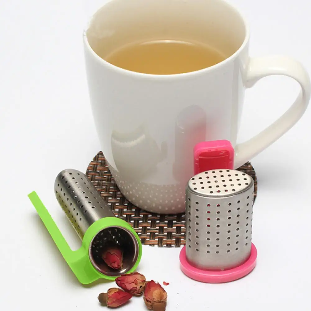 Creative Hanging On Cup Tea Strainer Cup Clamp Food Grade Stainless Steel Clip Tea Infuser With Handle