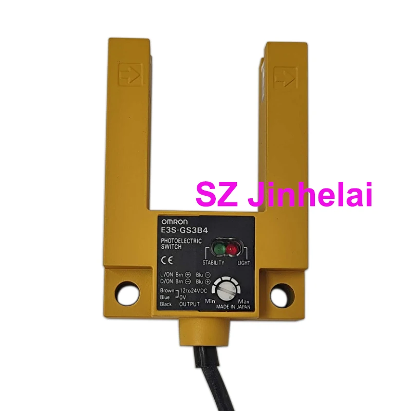 OMRON E3S-GS3E4 E3S-GS3B4 Authentic Original  U Trough type Photoelectric Sensor Switch Industry 2M 12-24VDC