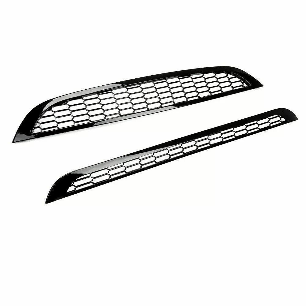 for 2001-2006 BMW Mini Cooper R50 R52 R53 2 Pieces Front Upper and Lower Grille Honeycomb Mesh Grille Cover OE:51137026202