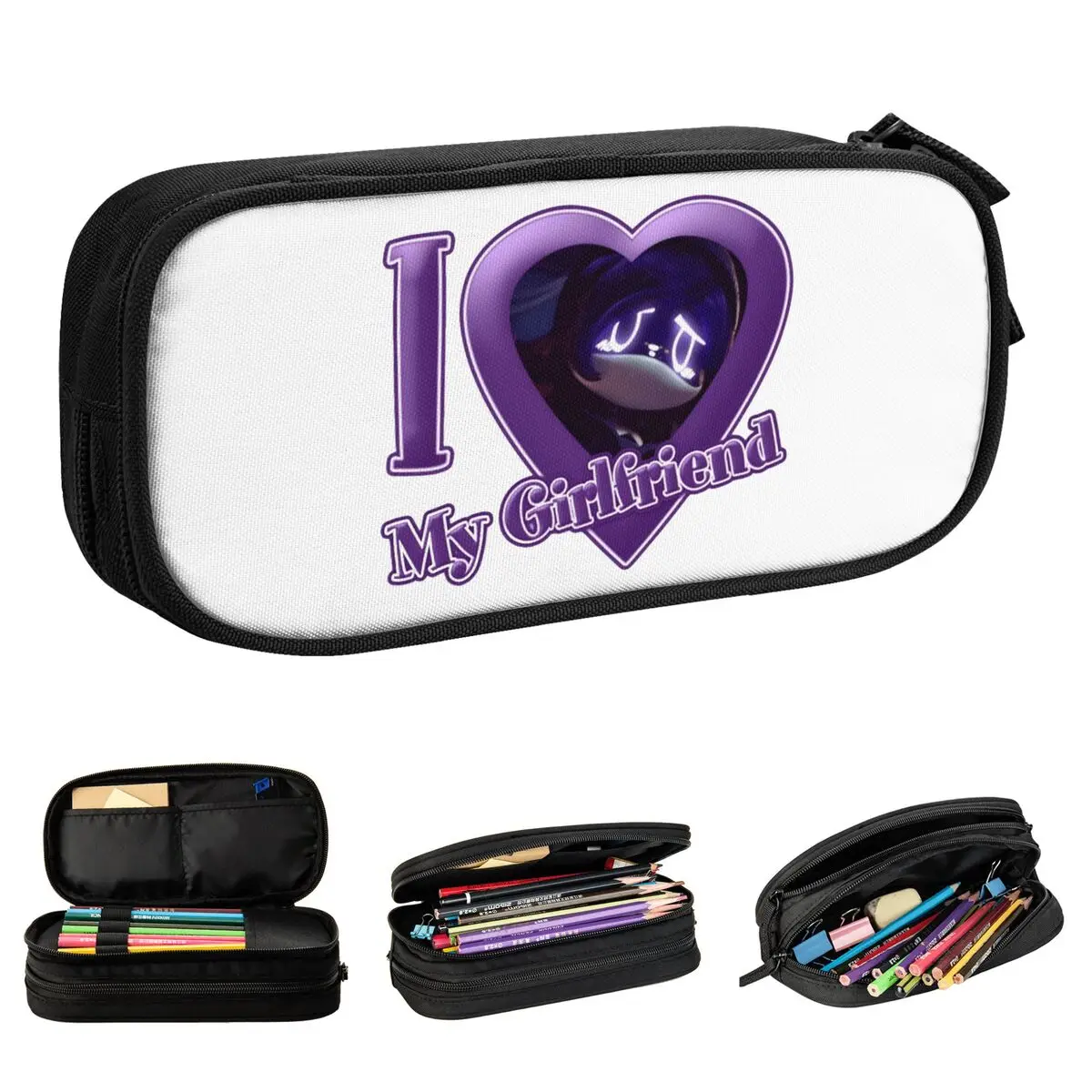 

Cute Murder Drones Uzi Doorman Pencil Case Game Pencilcases Pen Holder Kids Large Storage Bag Office Zipper Stationery