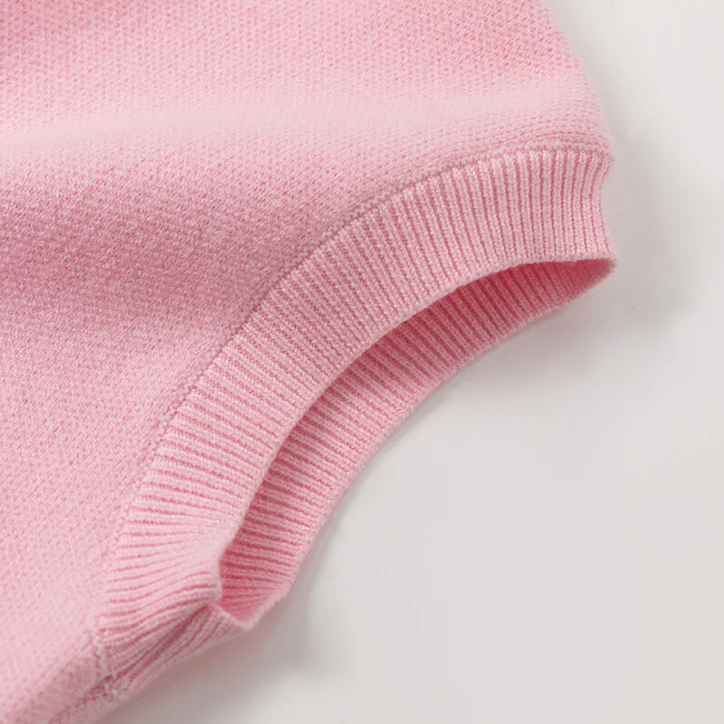 Factory direct sales European and American new autumn girls base children's baby vest children's foreign style vest sweater